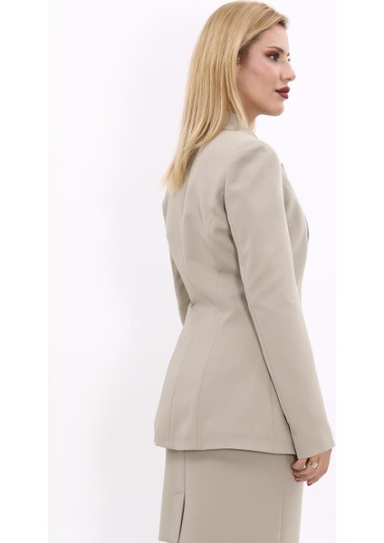 Erkek Yaka Tek Düğmeli Klasik Ceket-Bambu modelleri