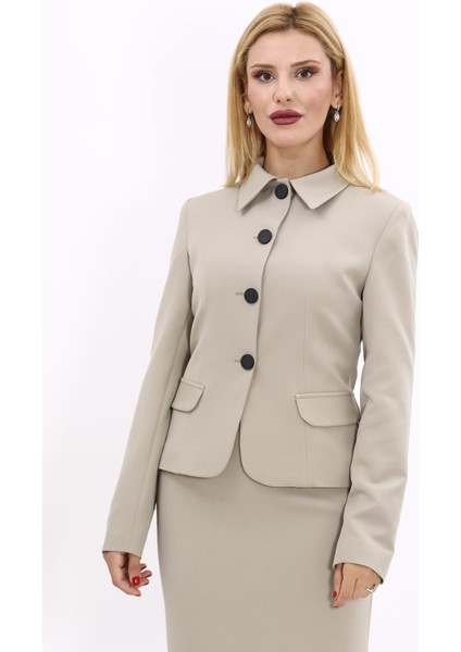 Gömlek Yaka Klasik Ceket-Bambu modelleri