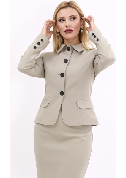 Gömlek Yaka Klasik Ceket-Bambu fırsatları