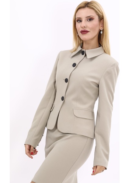 Gömlek Yaka Klasik Ceket-Bambu indirimleri