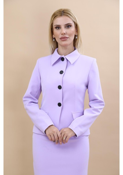 Gömlek Yaka Klasik Ceket-Menekşe indirimleri