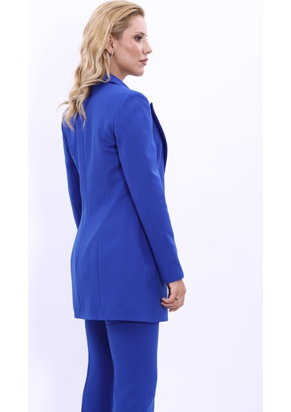 Erkek Yaka Kuruvaze Uzun Ceket-Saks modelleri