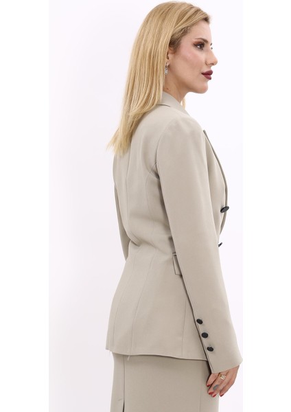 Erkek Yaka Çapraz Ceket-Bambu fırsatları