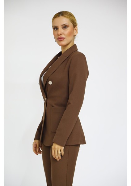 Erkek Yaka Torba Cepli Klasik Ceket-Kestane fiyatları