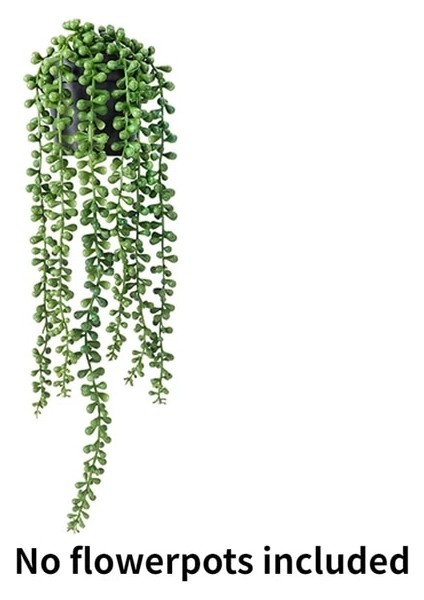 Sevgilinin Gözyaşları 50-55 cm Yapay Okaliptüs Rattan Sahte Asılı Bitki Saksı Yeşil Bitki Duvar Odası Ev Iç Raf Dekor Için Uygun Mandala Asma (Yurt Dışından)