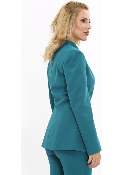 Kendinden Dik Yakalı Ceket-Petrol fırsatları