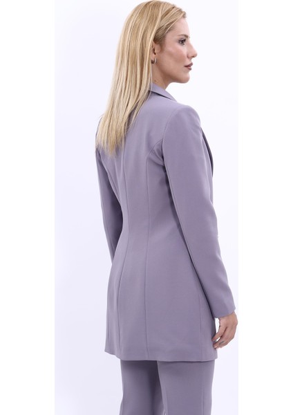 Erkek Yaka Kuruvaze Uzun Ceket-Antrasit fırsatları