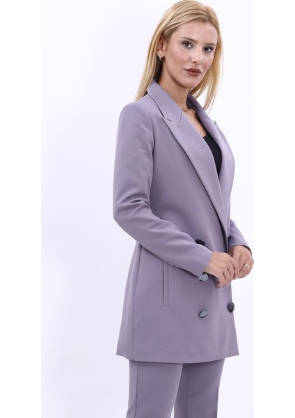 Erkek Yaka Kuruvaze Uzun Ceket-Antrasit indirimleri