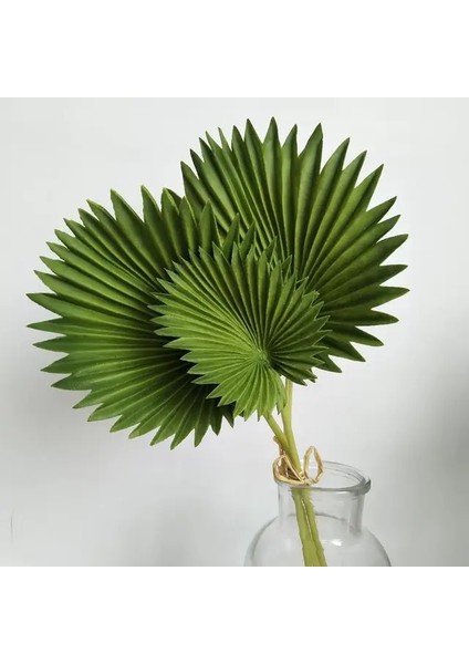 45 cm A 45 cm 3 Adet Yapay Palmiye Yaprakları Demet Yeşil Pu Monstera Bitkiler Nadir Sahte Bakır Çim Çiçek Aranjmanı Ev Dekorasyon (Yurt Dışından)