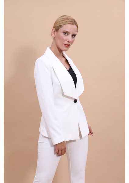 Amerikan Yaka Klasik Ceket-Beyaz fiyatları