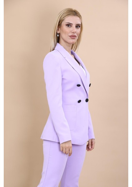 Erkek Yaka Torba Cepli Klasik Ceket-Menekşe fırsatları