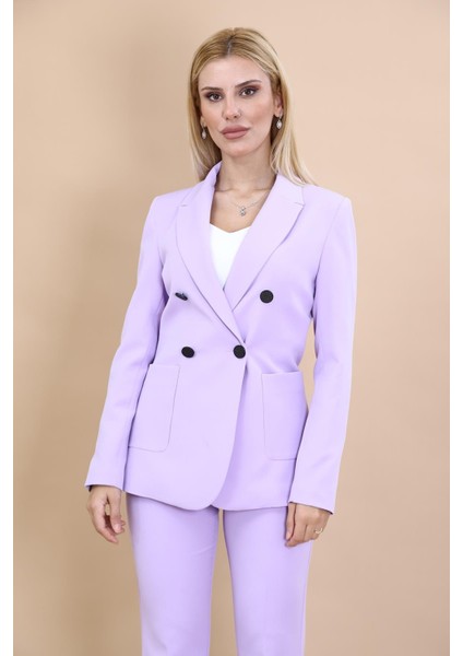 Erkek Yaka Torba Cepli Klasik Ceket-Menekşe indirimleri