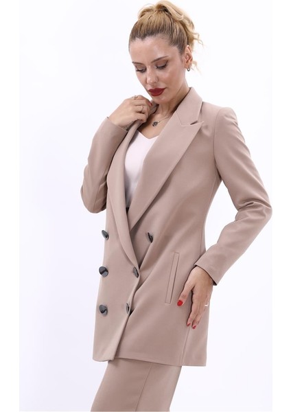 Erkek Yaka Kuruvaze Uzun Ceket-Taş modelleri