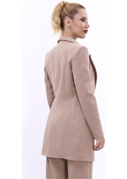 Erkek Yaka Kuruvaze Uzun Ceket-Taş fırsatları