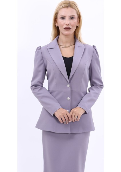 Erkek Yaka Kolu Büzgülü Ceket-Antrasit