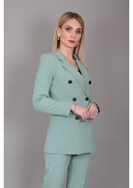 Erkek Yaka Kuruvaze Blazer Ceket-Çağla fırsatları
