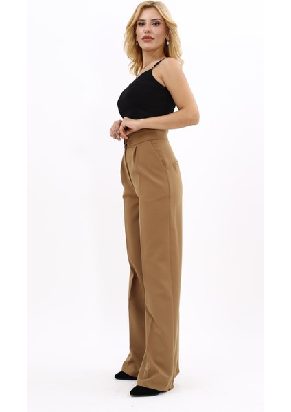 Korsaj Kemer Palazzo Pantolon-Camel fiyatları