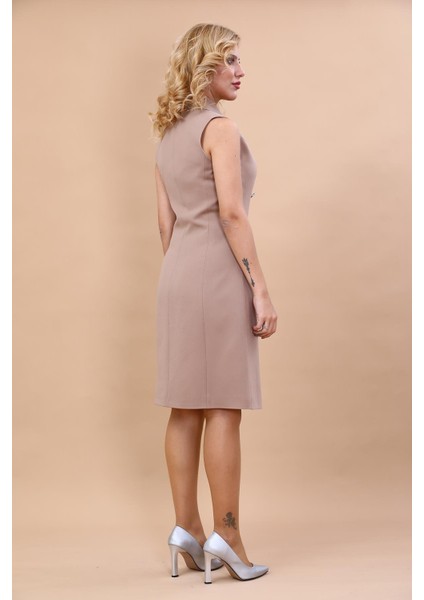 Erkek Yaka Kuruvaze Elbise-Taş fırsatları