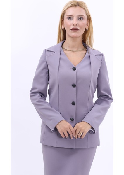 Erkek Yaka Yelek Ceket-Antrasit