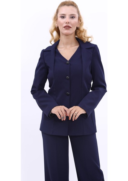 Erkek Yaka Yelek Ceket-Lacivert indirimleri