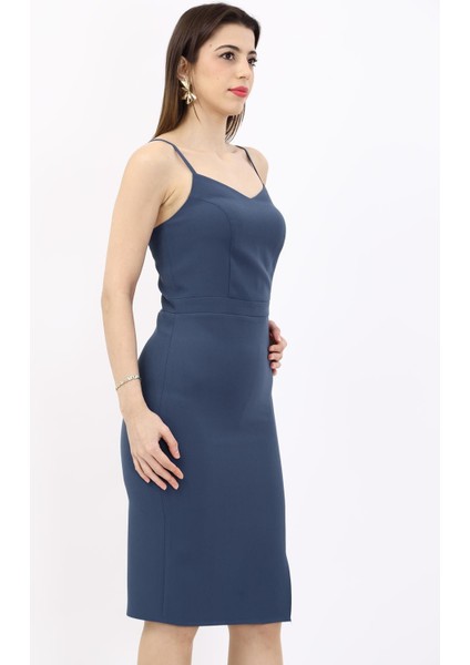 Askılı Elbise-Füme indirimleri