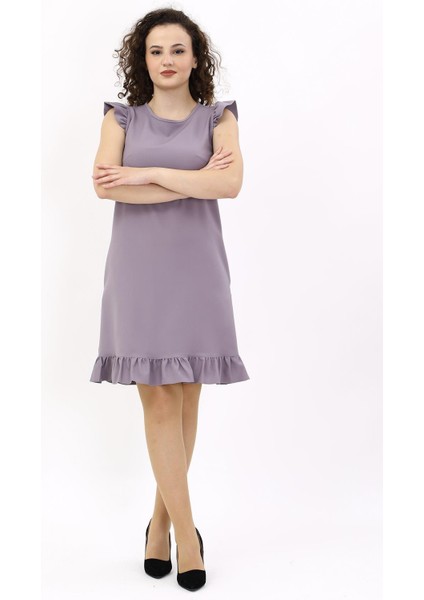 Fırfırlı Elbise-Antrasit modelleri