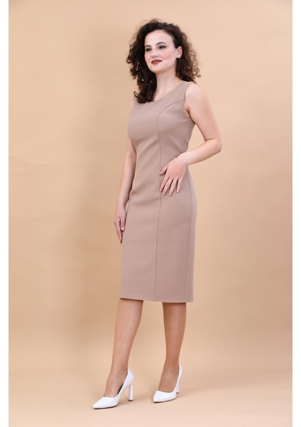 Kokteyl Sıfır Kol Elbise-Taş fiyatları