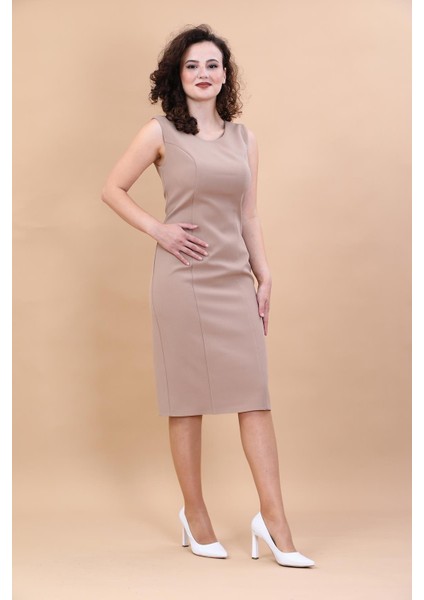 Kokteyl Sıfır Kol Elbise-Taş modelleri