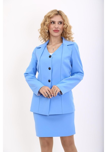 Erkek Yaka Yelek Ceket-Gökyüzü fiyatları