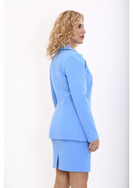 Erkek Yaka Yelek Ceket-Gökyüzü fırsatları