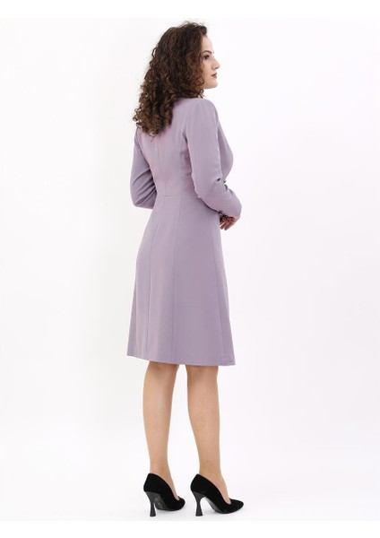 Erkek Yaka Kuruvaze Uzun Kol Elbise-Antrasit fiyatları