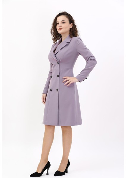 Erkek Yaka Kuruvaze Uzun Kol Elbise-Antrasit fırsatları