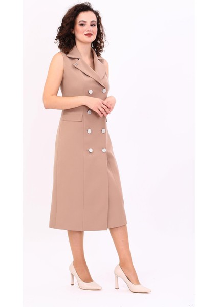 Erkek Yaka Kuruvaze Kolsuz Elbise-Taş indirimleri