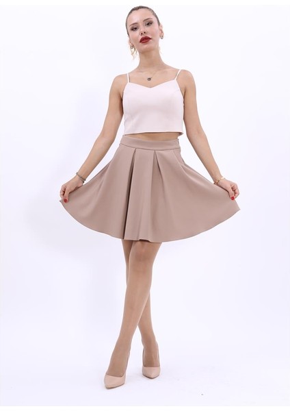 Kısa Kloş Etek-Taş