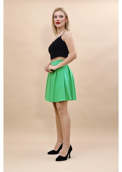 Kısa Kloş Etek-Yeşil modelleri
