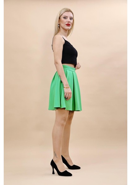 Kısa Kloş Etek-Yeşil fırsatları