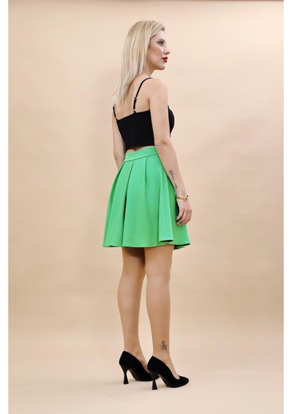 Kısa Kloş Etek-Yeşil indirimleri
