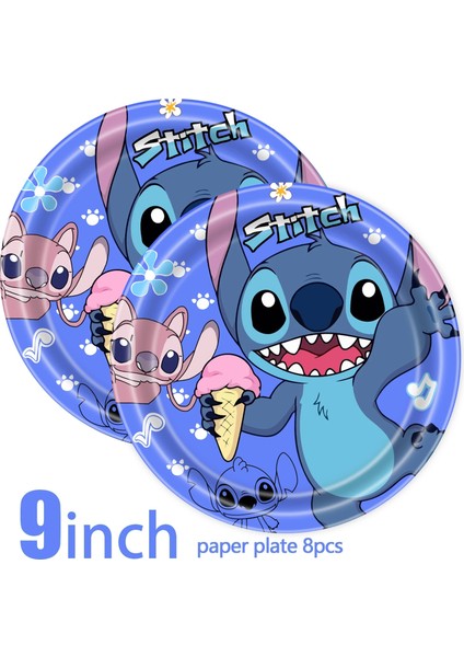 6 Adet Patlamış Mısır Kutusu Lilo ve Stitch Doğum Günü Partisi Malzemeleri Masa Örtüsü Tek Kullanımlık Plastik Masa Örtüsü 3D Balon Çocuklar Için Bebek Duş Dekorasyonu (Yurt Dışından)