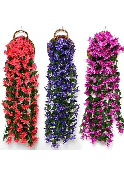 Begonla Yaprağı Menekşe Yapay Çiçek Parti Dekorasyon Simülasyon Sevgililer Günü Düğün Duvar Asılı Sepet Çiçek Orkide Sahte Çiçek (Yurt Dışından) modelleri