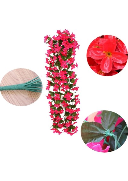 Begonla Yaprağı Menekşe Yapay Çiçek Parti Dekorasyon Simülasyon Sevgililer Günü Düğün Duvar Asılı Sepet Çiçek Orkide Sahte Çiçek (Yurt Dışından) indirimleri