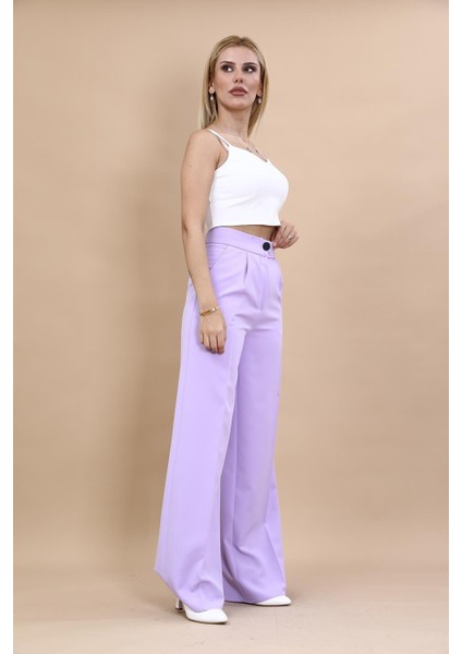 Korsaj Kemer Palazzo Pantolon-Menekşe modelleri