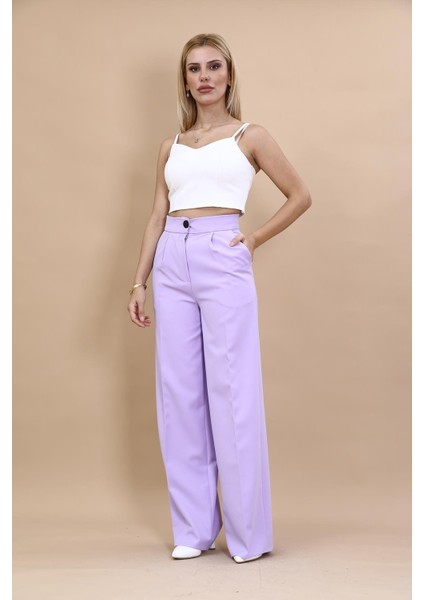 Korsaj Kemer Palazzo Pantolon-Menekşe indirimleri