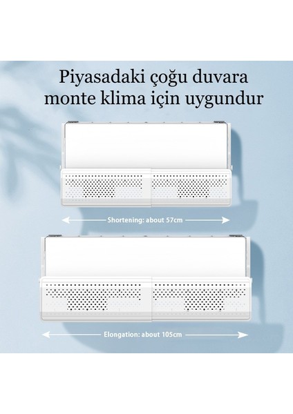 Evrensel Hava Yönlendirici Klima Aparatı Kalkan Toz Geçirmez Filtre Doğrudan Üflemeyi Önleyici fırsatları