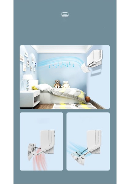 Evrensel Hava Yönlendirici Klima Aparatı Kalkan Toz Geçirmez Filtre Doğrudan Üflemeyi Önleyici indirimleri