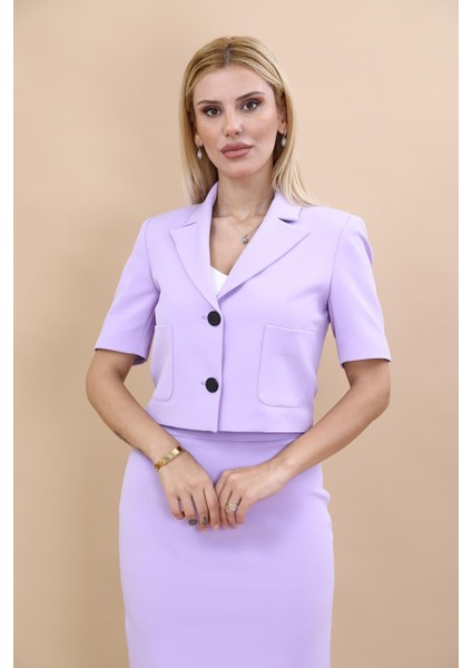 Erkek Yaka Kısa Ceket-Menekşe indirimleri