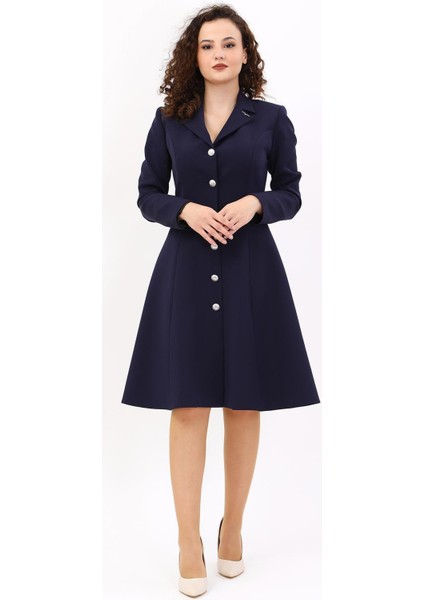 Prenses Elbise-Lacivert