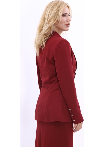 Erkek Yaka Çapraz Ceket-Bordo modelleri