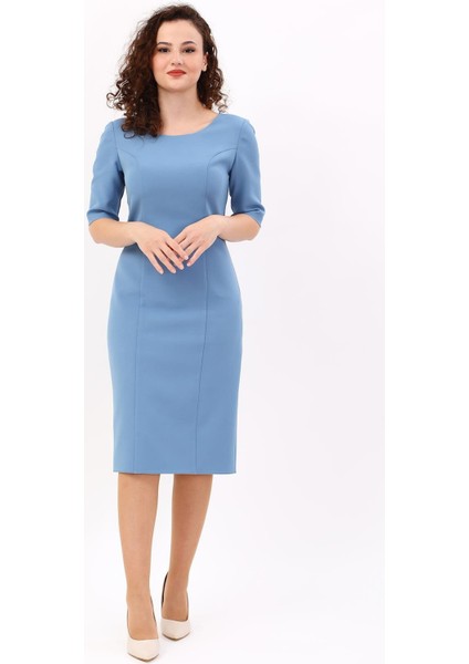 Kokteyl Kısa Kol Elbise-Deniz fırsatları