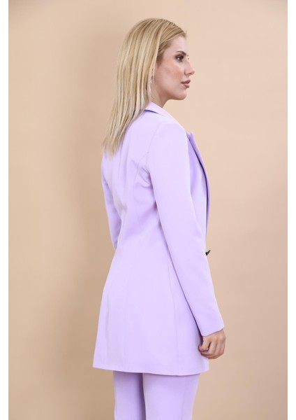 Erkek Yaka Kuruvaze Uzun Ceket-Menekşe modelleri