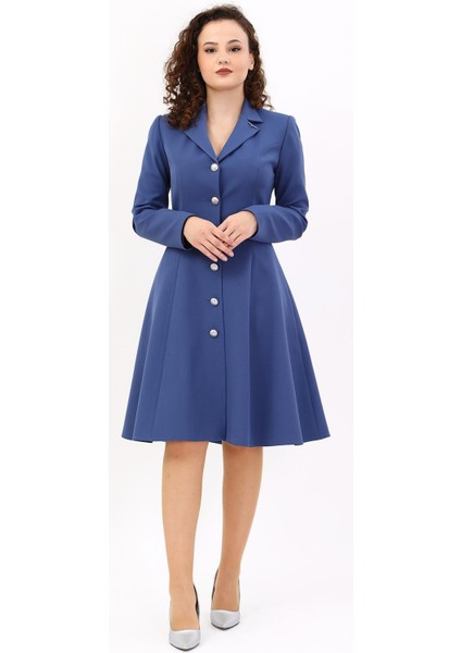 Prenses Elbise-Indigo